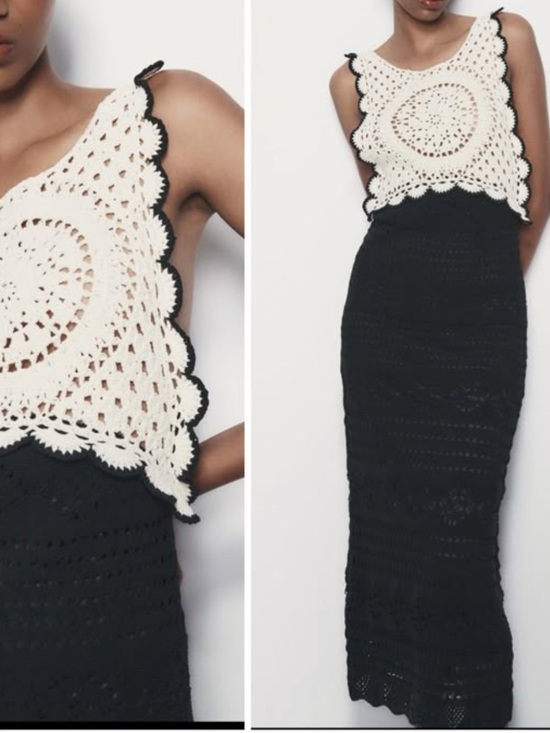 Zara Dresses & Skirts - Zara Crochet Halter Dress